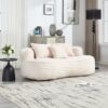 Bean Bag Sofa Lazy Sofa Comfort Lounger High Back Chair For Adults And Kids, Indoor & Outdoor - Beige - Image 9
