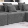 3 Piece Free Combination L Shaped Modular Sectional, Minimalist Floor Couch Set, Convertible Foam Filled Cloud Compressed Couch For Living Room - Gray - Image 23