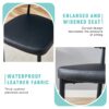 Minimalist Ergonomic Dining Chair With Curved Backrest In, (Set of 4) - Black - Image 8