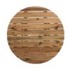 Round Dining Table, Solid Wood - Natural Wood / Brown - Image 6