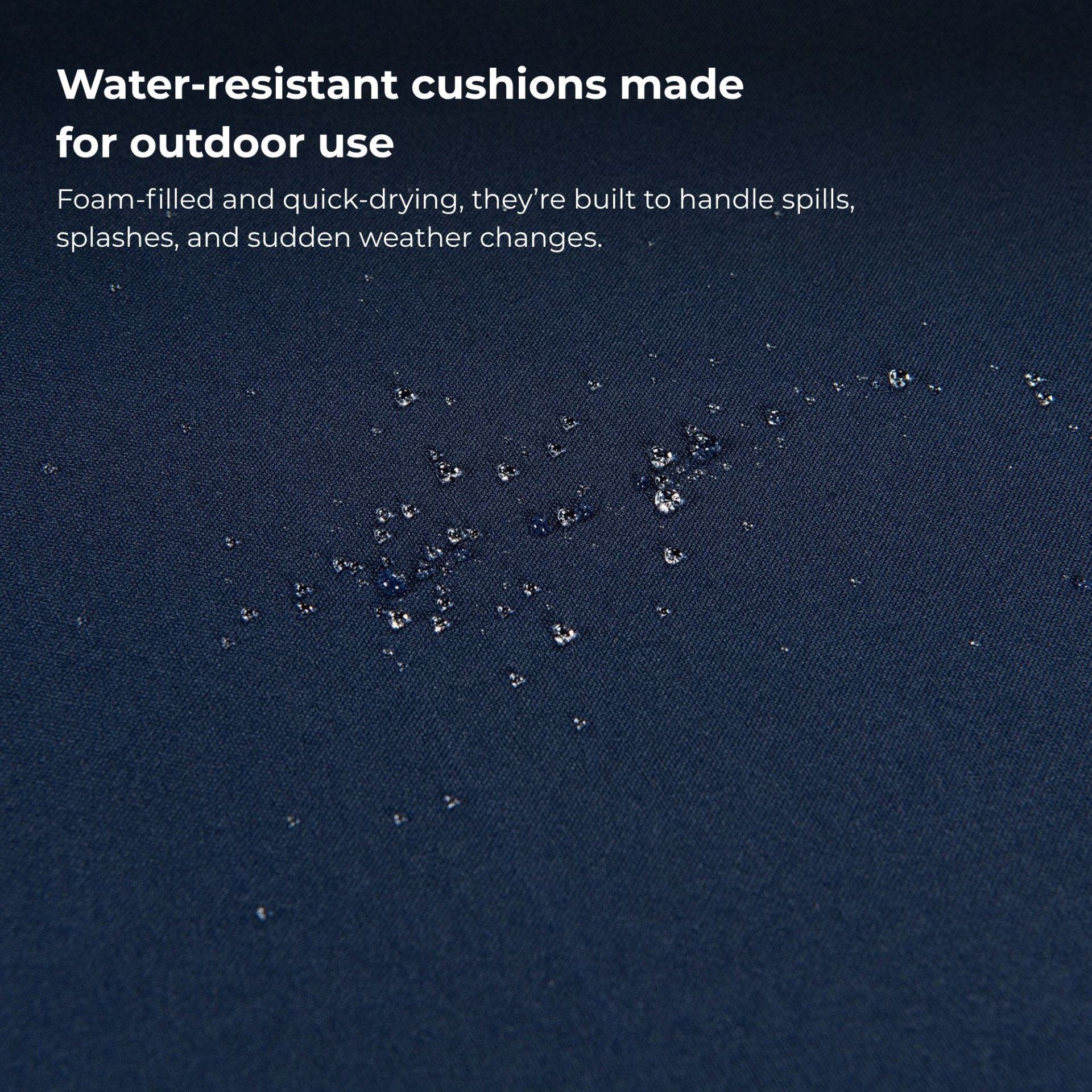 4 Piece Patio Furniture Set With Gray Acacia Wood Table Top - White - Image 5