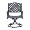 Durable Outdoor Dining Swivel Rockers With Cushions (Set of 2) - Sandstorm - Image 6