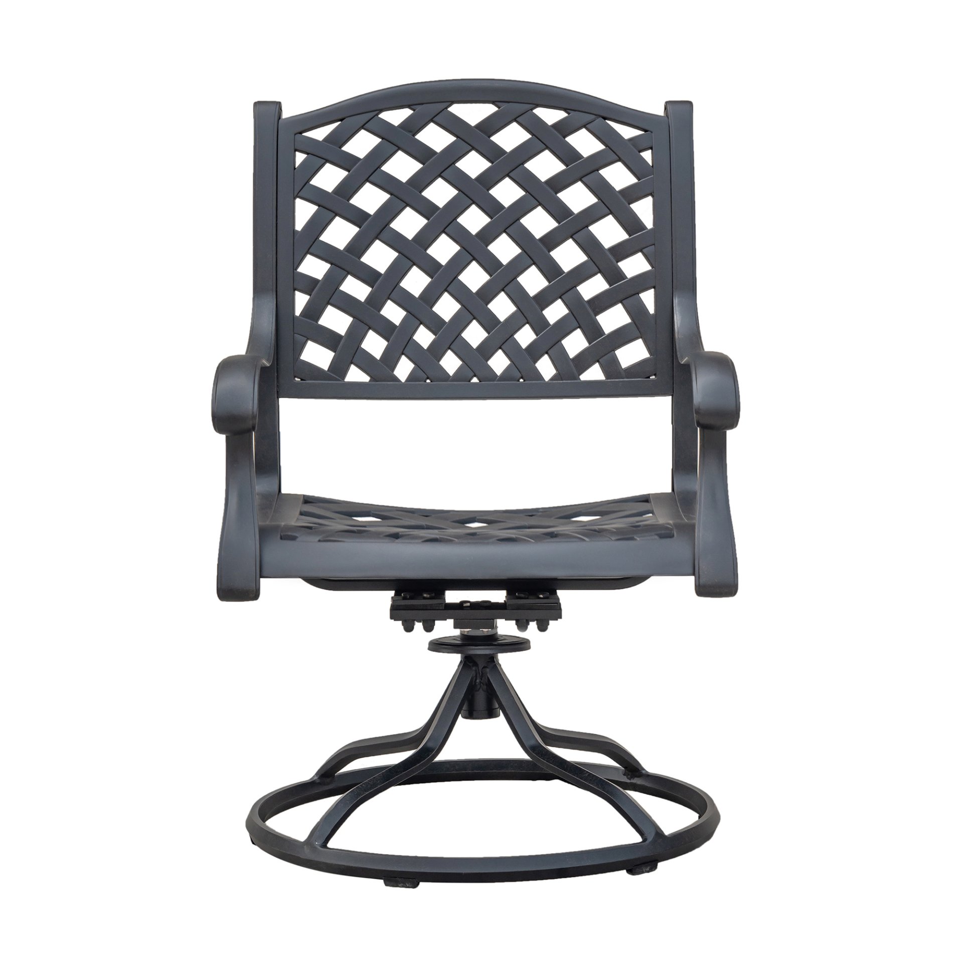 Durable Outdoor Dining Swivel Rockers With Cushions (Set of 2) - Sandstorm - Image 6