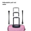 Stylish 3 Piece Luggage Sets With Tsa Lock And Spinner Wheels - Pink - Image 13