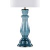 Bishop - Contemporary Clear Angel Table Lamp (Set of 2) - Blue / Polished Nickel / White - Image 4
