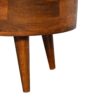 Mini Rounded Coffee Table - Chestnut - Image 10