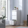 Steelcraft 3 Drawer Metal Vertical File Cabinet With Lock Steel For A4 Legal / Letter Size - Gunmetal Black - Image 2