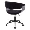 Vintage Mod - Mid-Century Modern Office Chair - Black - Image 3