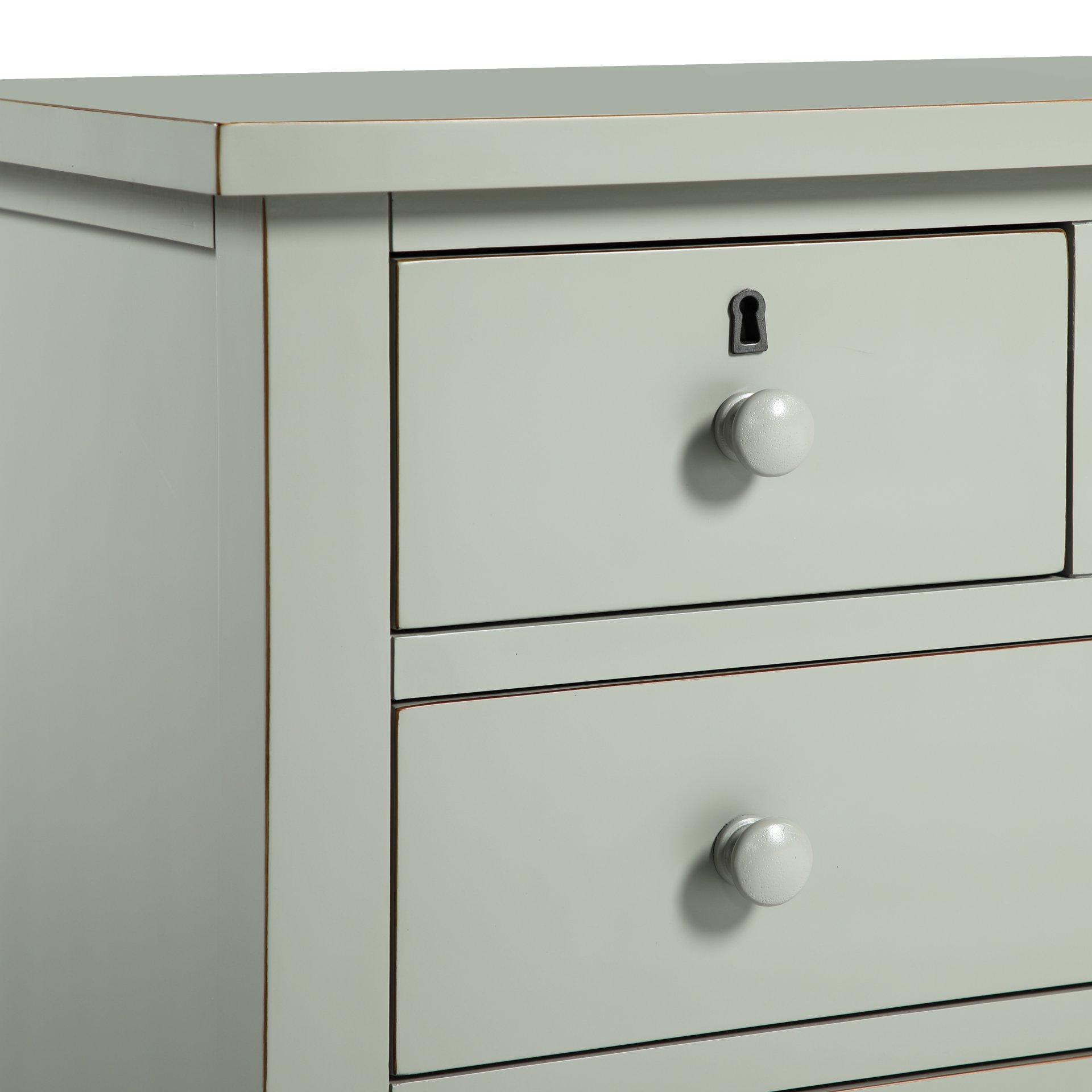 Georgina - 4 Drawer Storage Nightstand - Antique Grey - Image 5