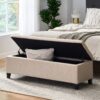 Glouster - Contemporary Storage Ottoman - Light Beige - Image 7