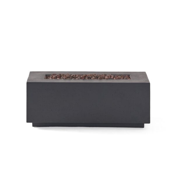 Contemporary Outdoor 40, 000 Btu Propane Fire Pit - Dark Gray
