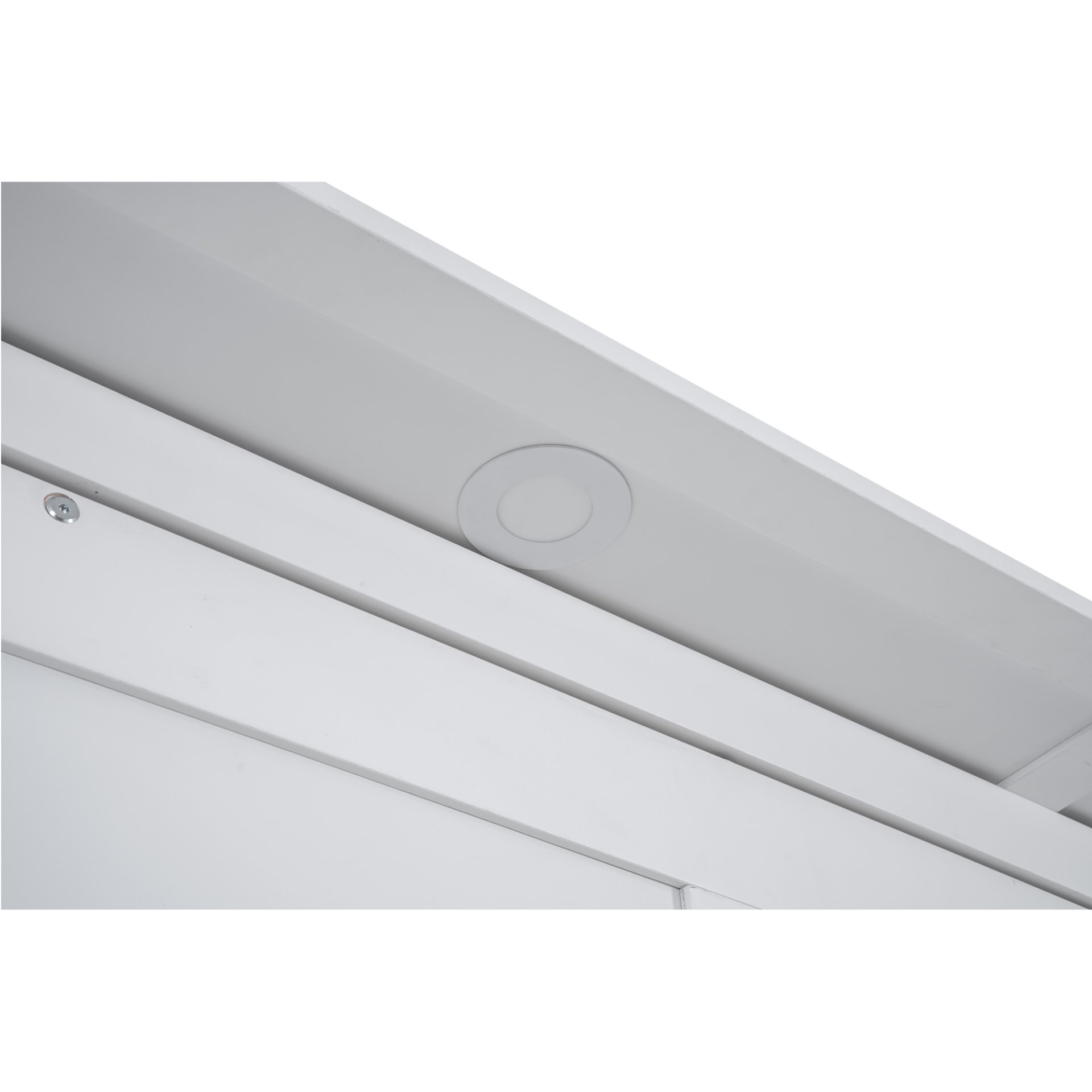 Queen Size Murphy Wall Bed With Shelves And LED Lights - White - Image 15