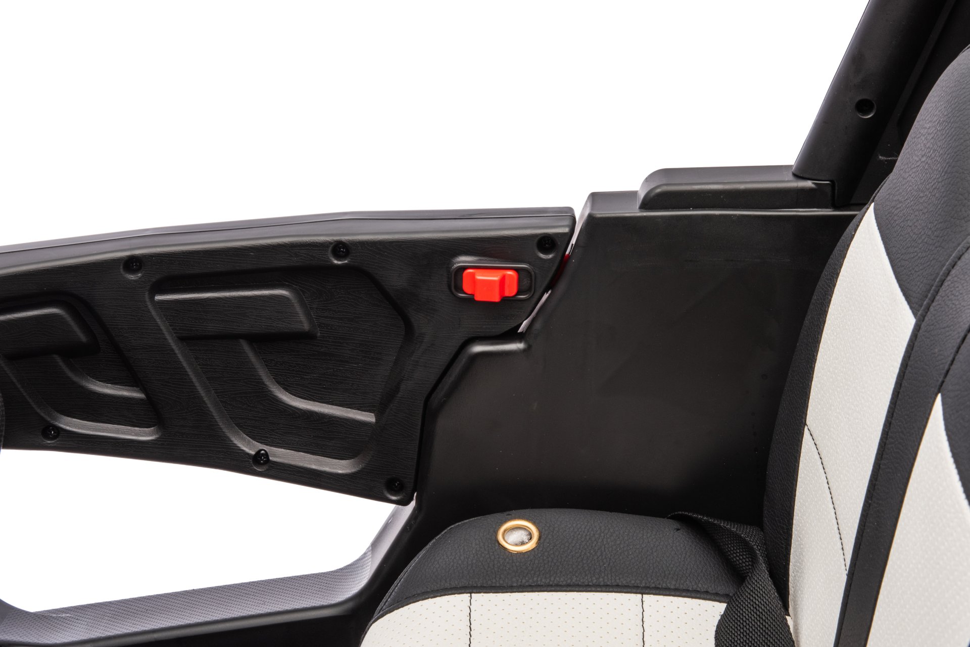 12V7A*1 30W*4 Four-Wheel Drive Leather Seat One Button Start, Forward And Backward, High And Low Speed, Music, Front Light, Power Display, Two Doors Can Open, 2.4G R / C, Seat Belt Four Wheel Absorber - Black - Image 16