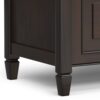 Connaught - Small Entryway Storage Bench - Chestnut - Image 4