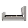 Marcella - Queen Upholstered Shelter Headboard Bed Set - Silver Gray - Image 3