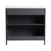 Contemporary Freestanding Bathroom Vanity With Adjustable Shelves - Light Coffee - Image 8