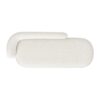 Aire - RAF Modern Rounded Chaise Lounge - Ivory White - Image 5