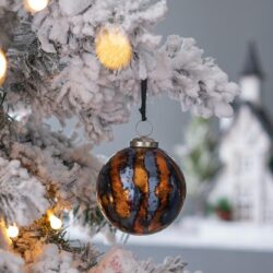 Christmas Ball Ornaments, Glass Decorative Hanging Ball Christmas Tree Ornaments, For Holiday Party Decorations (Set of 6) - Multi