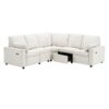Power Recliner Sectional Sofa Home Theater Reclining Sofa With Two USB Ports, Two Storage Drawers For Living Room - Beige - Image 12