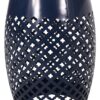 Transitional Roswell - Side Table With Tile Mosaic Top And Lace Cut Design - Dark Blue - Image 8