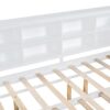 Wooden Full Size Daybed With Twin Size Trundle, Daybed With Storage Shelf And USB Charging Ports - White - Image 14
