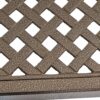 Outdoor Modern Aluminum Dining Table With Woven Accents - Gloss Black - Image 9