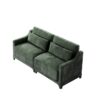 Elegant 2 Seater Sofa With Lumbar Pillows Ergonomic Design - Green - Image 14