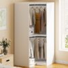 Polygon - Corner Wardrobe - White - Image 18