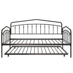 Fox - Twin Daybed With Twin Trundle - Black