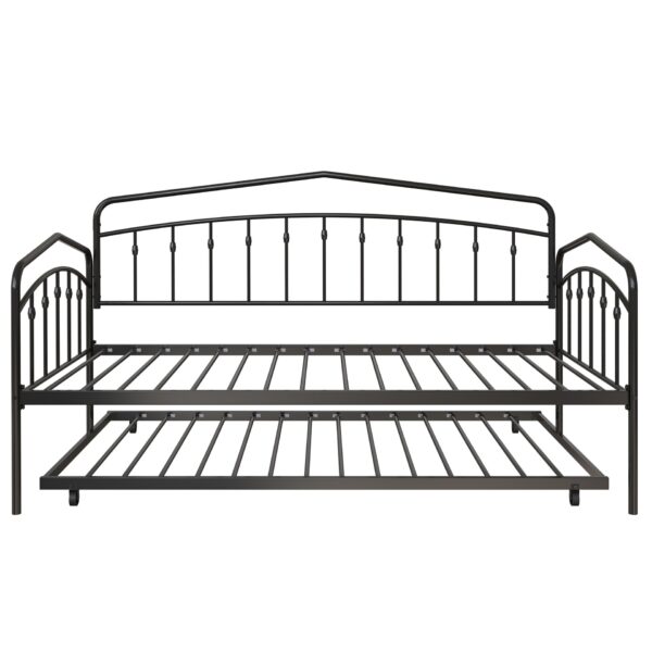 Fox - Twin Daybed With Twin Trundle - Black