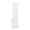 Wardrobe With 3 Drawers High Wardrobe Armoire With Rattan For Living Room Organizer - White - Image 12