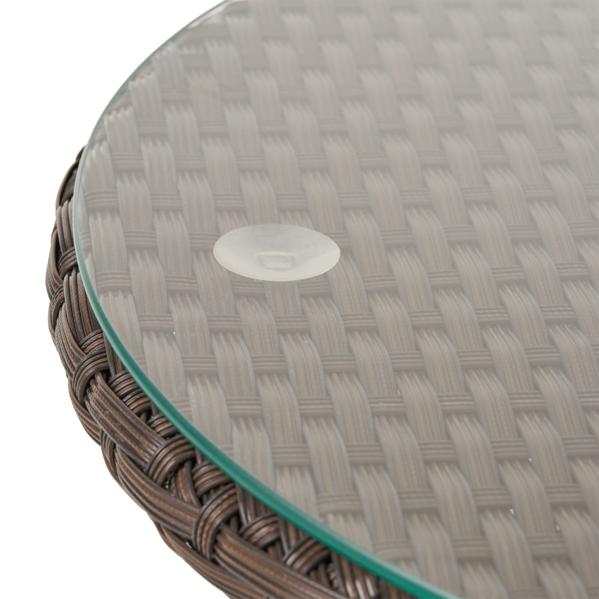 Kono - 3 Pieces Chat Set Outdoor Furniture - Brown / Beige - Image 16