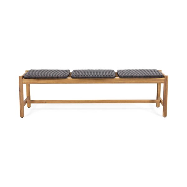 Cambria - Rustic 3 Seater Bench - Teak