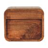 Mini Curved Wall Mounted Bedside Table - Brown - Image 8