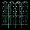 4 Pack Metal Garden Trellis Rustproof Trellis For Climbing Plant Outdoor Flower Support - Green - Image 12