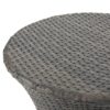 Thrive - Hourglass Rattan Table With No Glass Top - Gray - Image 8