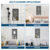 13" X 25" Stainless Steel Shower Niche Double Shelf With Corrosion Resistance - Gunmetal Black - Image 9