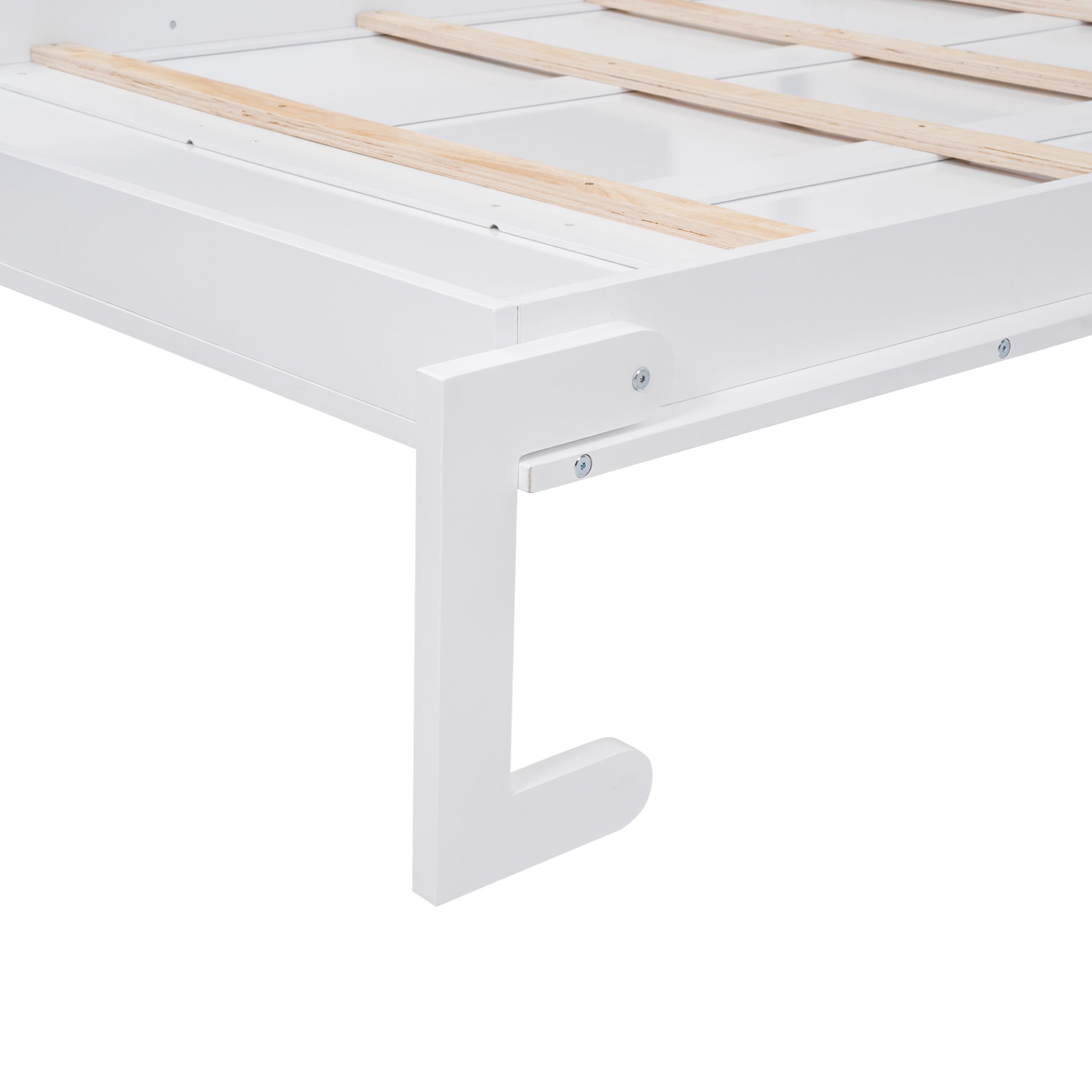 Full Size Murphy Bed With Multiple Storage Shelves And A Cabinet - White - Image 9