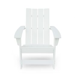 Enigmara - Outdoor High Density Resin Adirondack Chair - White