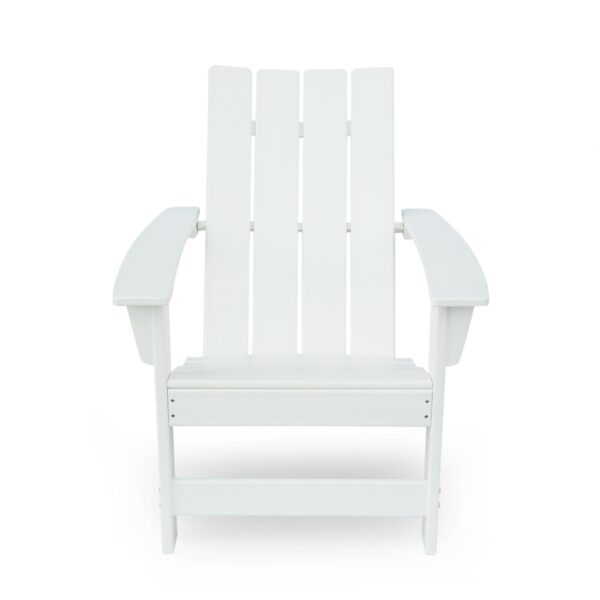 Enigmara - Outdoor High Density Resin Adirondack Chair - White