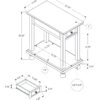 Accent End Table, Storage Drawer, Traditional - Espresso - Image 4