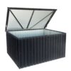 Metal Storage Box Store Large Out Door Use - Black - Image 8