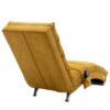 Ergonomic Linen Massage Chaise Lounge With Remote Control - Color, 5 Modes For Office, Living Room, Bedroom - Mustard - Image 19