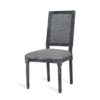 French Country Dining Chair Set With Upholstered Seats And Weathered - Gray - Image 7