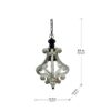 Farmhouse Chandeliar Distressed Pendant French Country Wood Chandelier For Living Room Foyer, Bulb Not Included - Antique Cream - Image 7