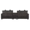 Modern Chenille Upholstered Sectional Sofa With Ottomans, USB Ports, Cup Holders, And Storage - Gray - Image 24