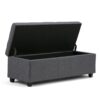 Castleford - Storage Ottoman - Slate Gray - Image 2