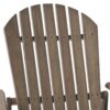 Malibu - Rustic Style Reclining Adirondack Chair With Footrest - Gray - Image 14