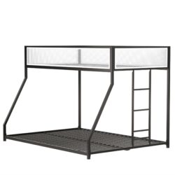 Adam - Twin Over Full Bunk Guard Rail - Black With White Mesh