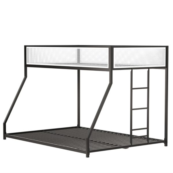 Adam - Twin Over Full Bunk Guard Rail - Black With White Mesh
